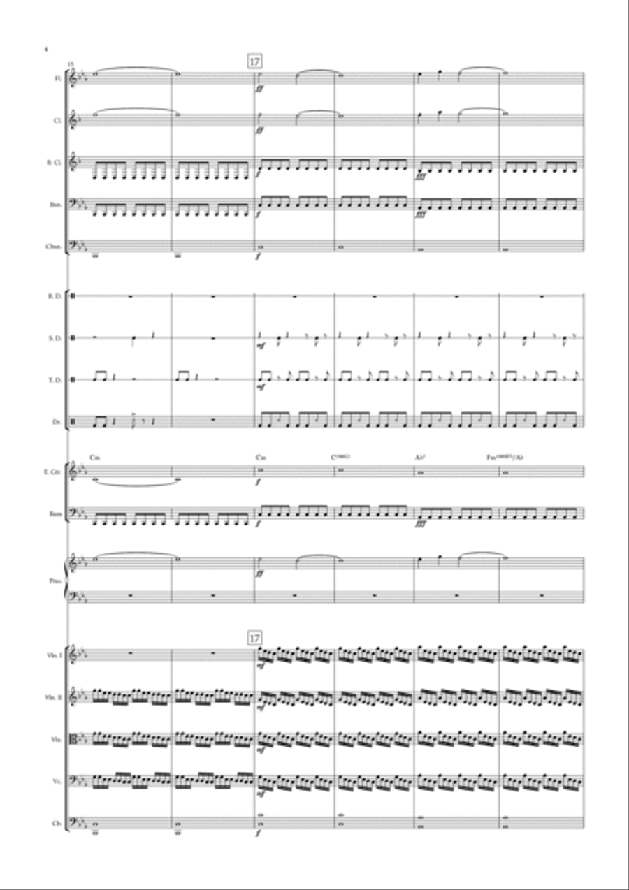 Daredevil Main Titles Full Orchestra scores gallery preview page 4