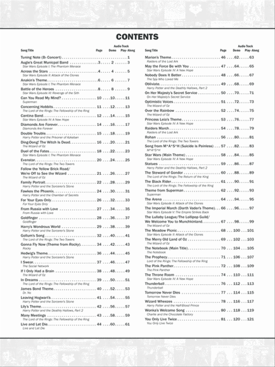 Ultimate Movie Instrumental Solos Trumpet Solo scores gallery preview page 2