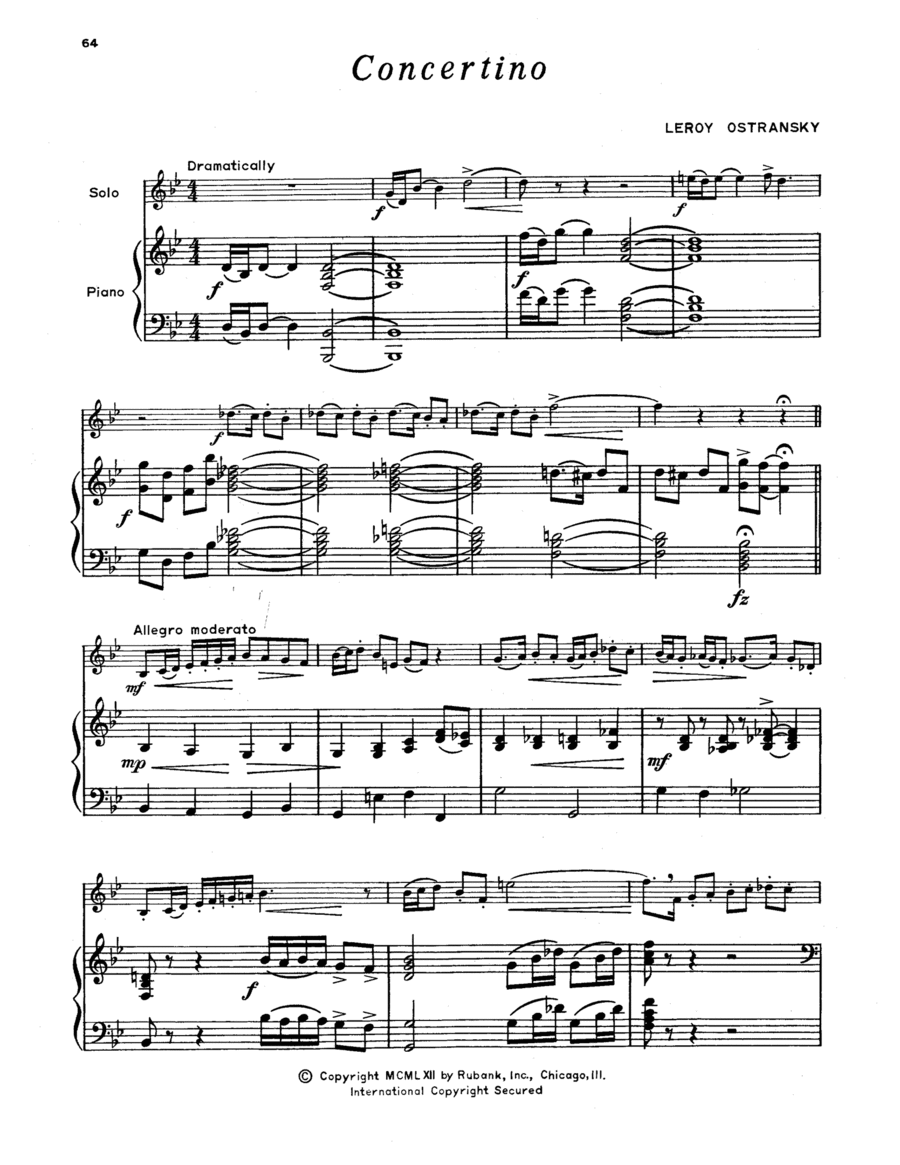 Concertino Cornet scores gallery preview page 1