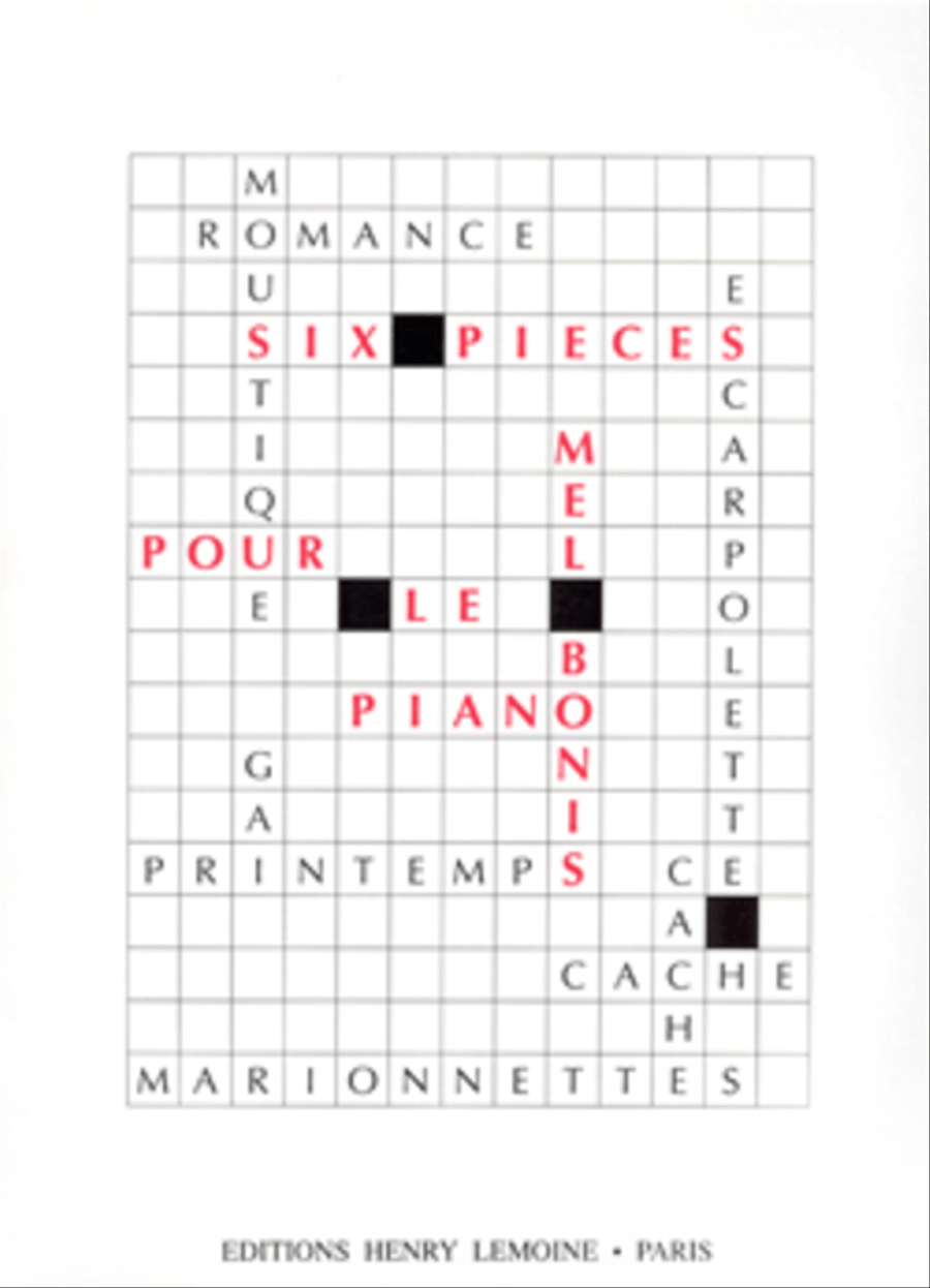 Pieces (6) Piano Solo scores gallery preview page 1