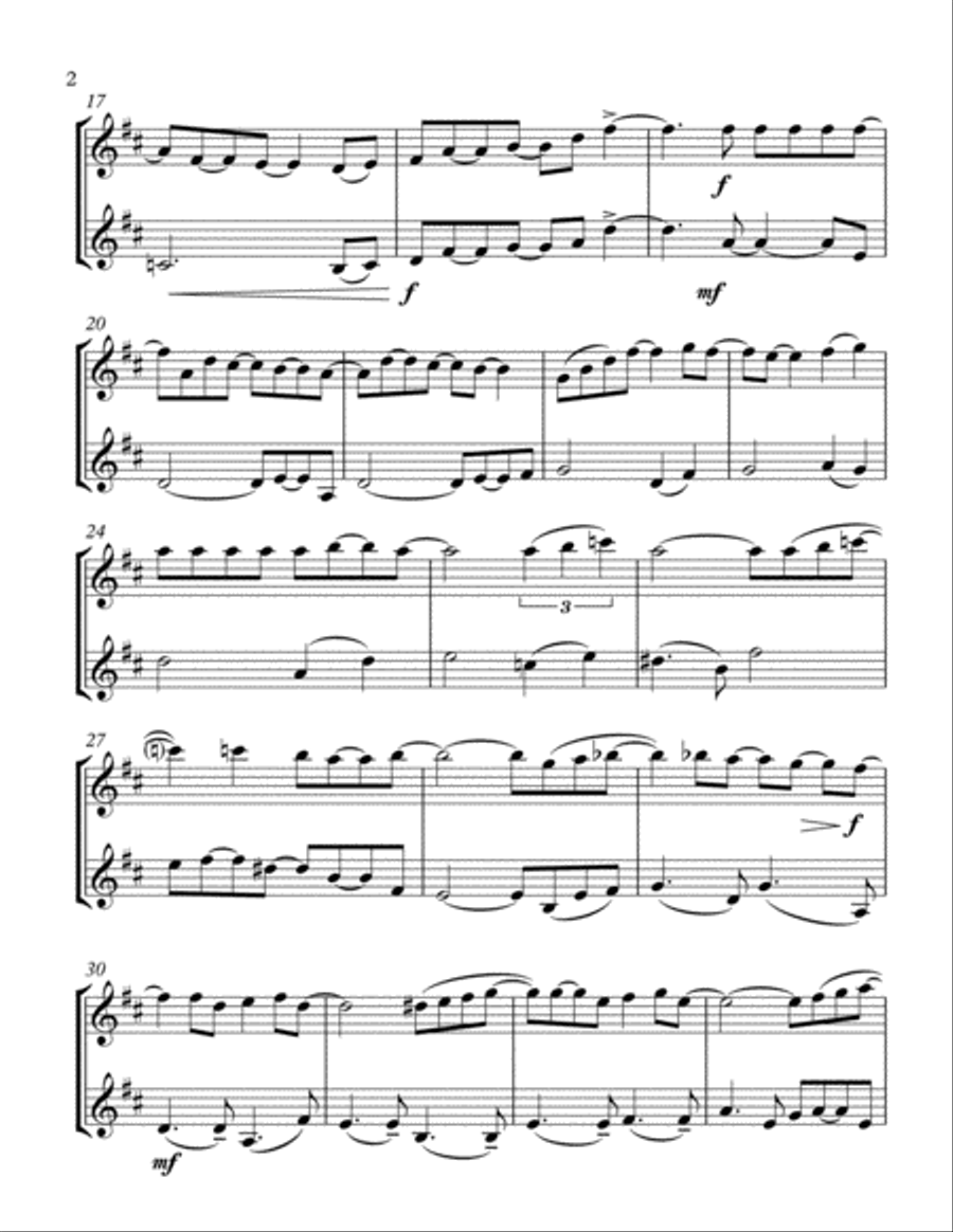 How Deep Is Your Love from the Motion Picture SATURDAY NIGHT FEVER String Duet scores gallery preview page 2