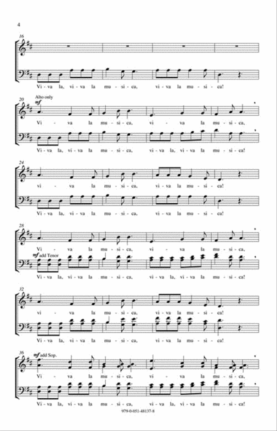 Viva La Musica! Viva La Musica! Divisi scores gallery preview page 3