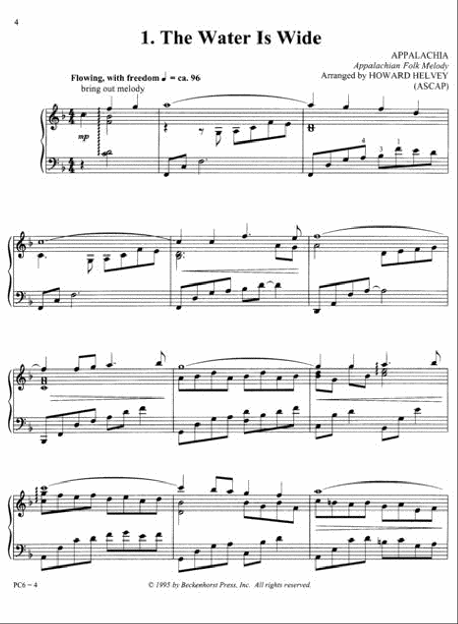 Hymns from Around the World Piano Solo scores gallery preview page 3