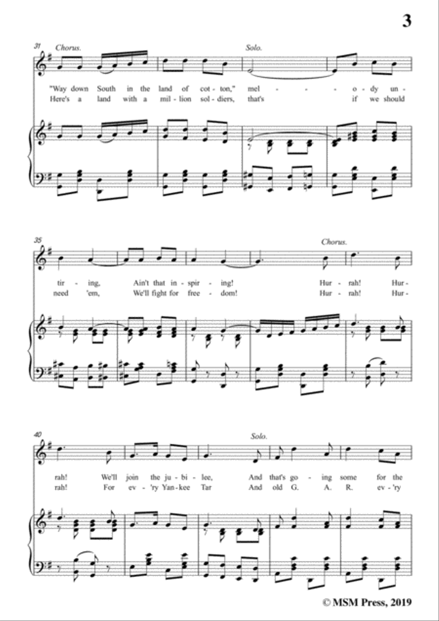 George M. Cohan-You're A Grand Old Rag,in G Major,for Voice and Piano Voice Solo scores gallery preview page 5