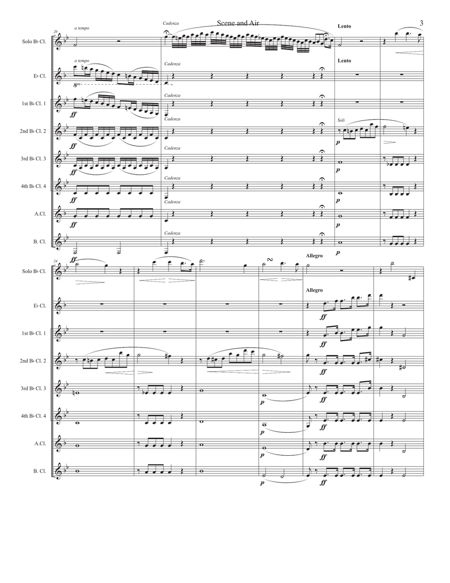 Scene and Air Luisa di Montfort Small Ensemble scores gallery preview page 3
