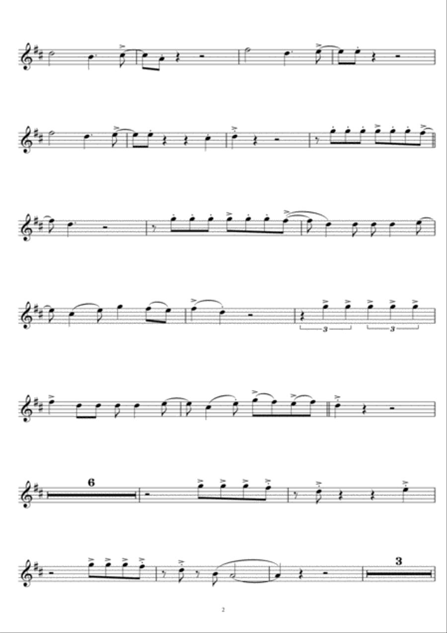 La Bamba La Bamba Clarinet Solo scores gallery preview page 2