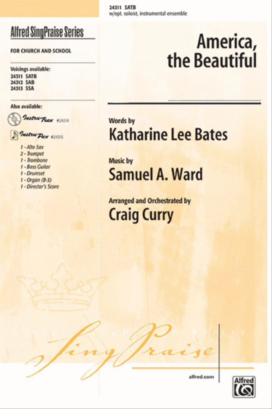 America, the Beautiful 4-Part scores gallery preview page 1