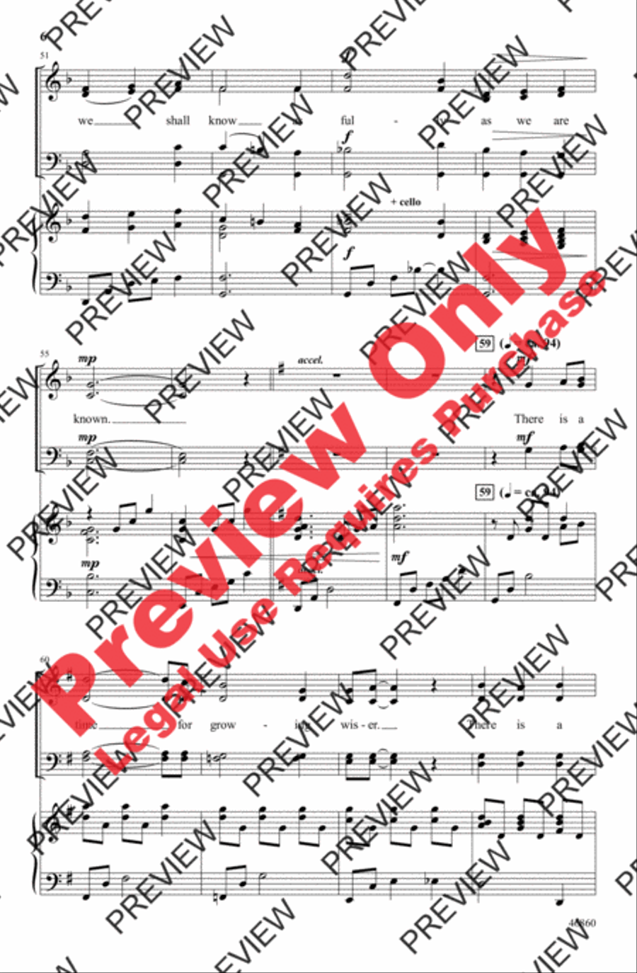 There Is a Time 4-Part scores gallery preview page 6