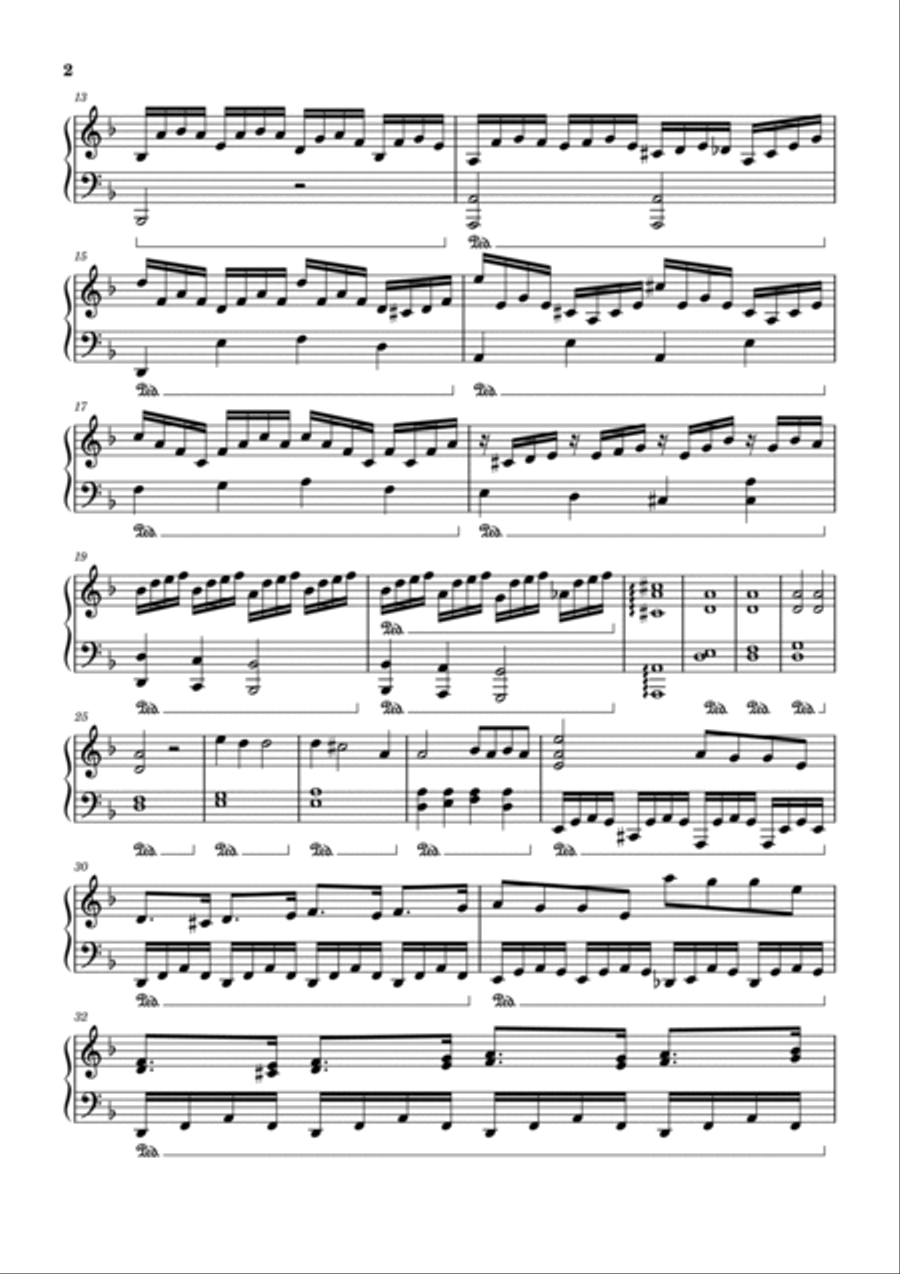 Torment Piano Solo scores gallery preview page 2