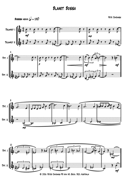 Blaart Bossa - trumpet duet image number null