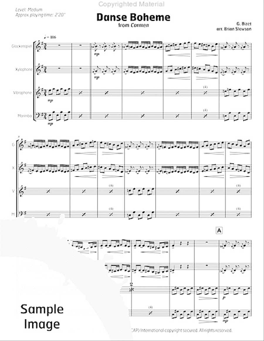 Upbeat Suite Percussion Ensemble scores gallery preview page 12