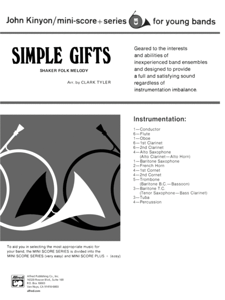 Simple Gifts (Shaker Folk Tune): Score