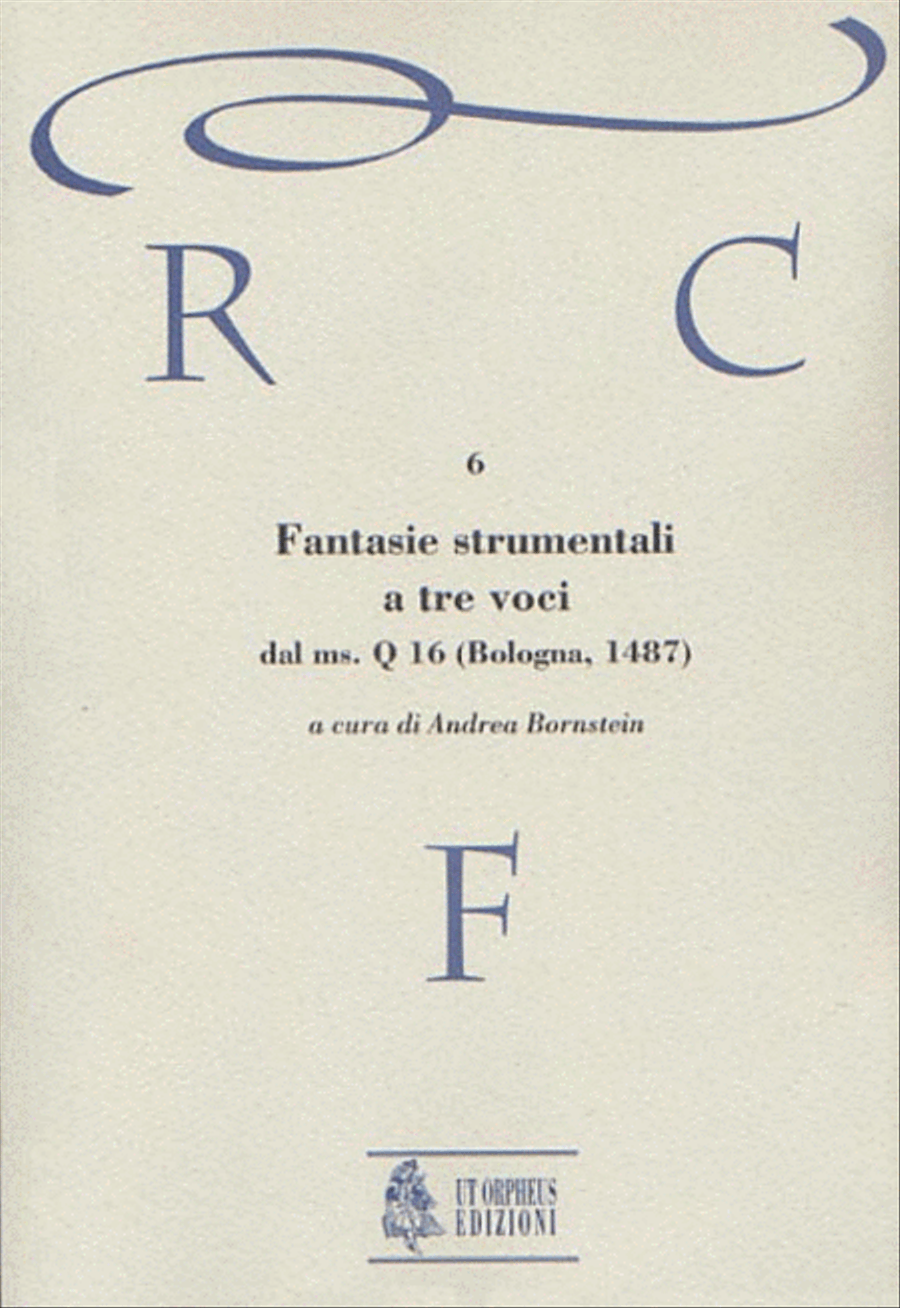 Instrumental Fantasias for 3 Voices from the ms. Q 16 of Bologna (1487) Voice scores gallery preview page 1