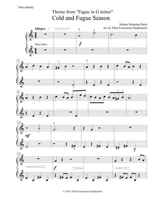 Cold and Fugue Season (G minor Fugue by J.S. Bach)