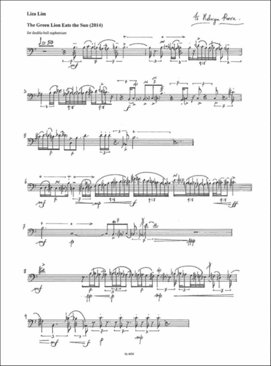 The Green Lion Eats the Sun Euphonium scores gallery preview page 2