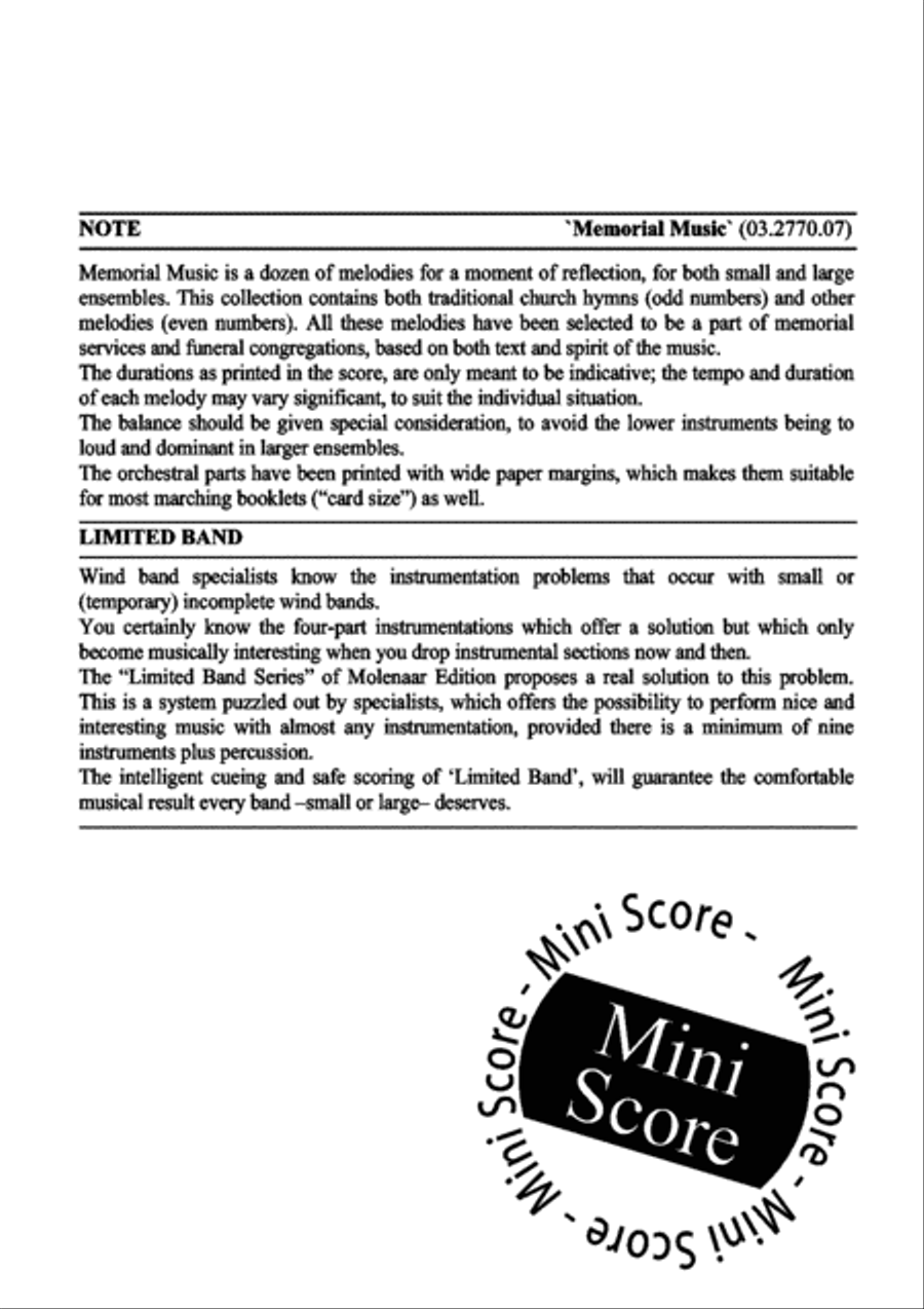 Memorial Music Fanfare Band scores gallery preview page 4