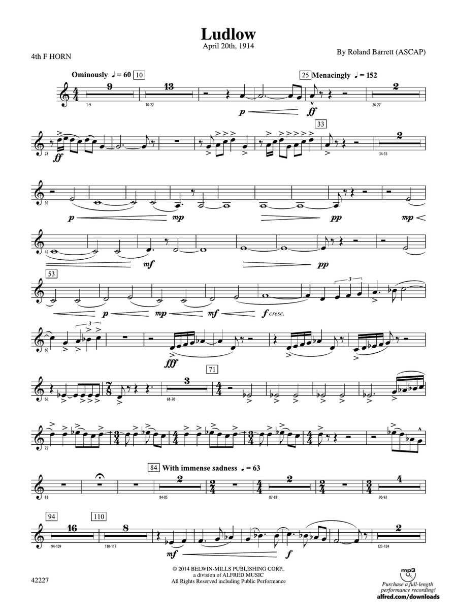 Ludlow: 4th F Horn