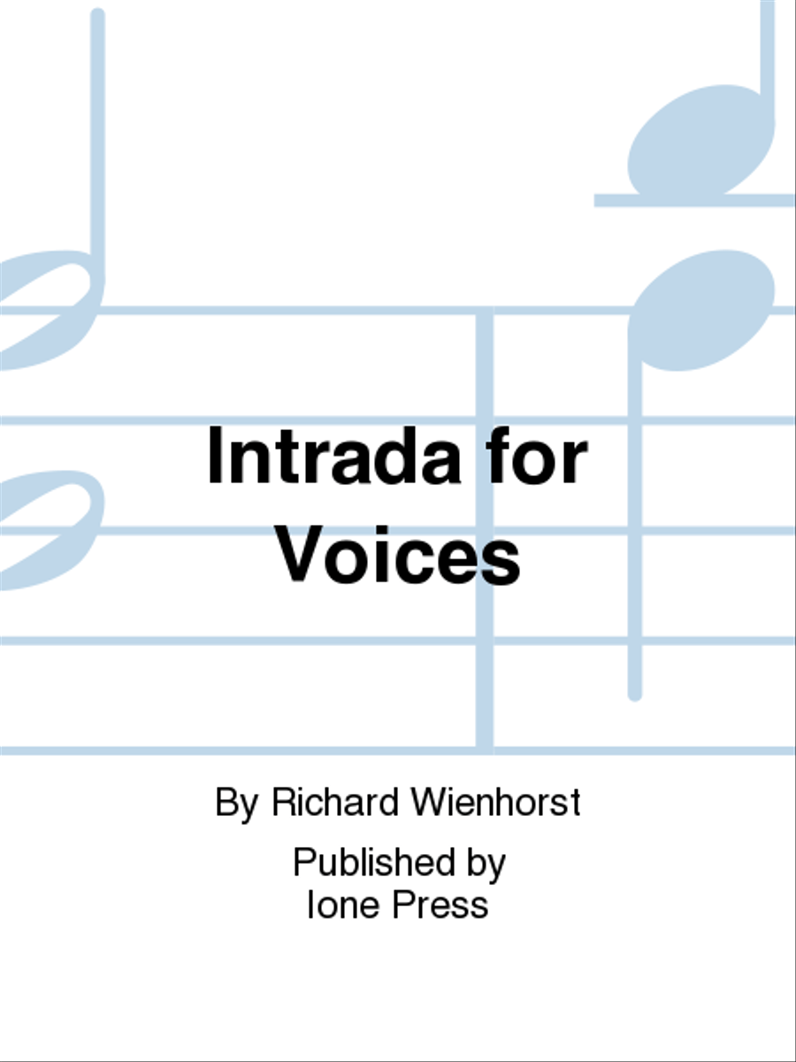 Intrada for Voices 2-Part scores gallery preview page 1