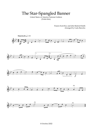 Book cover for The Star-Spangled Banner - EUA Hymn (Violin solo)