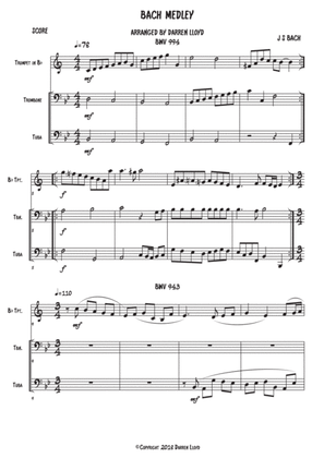 Book cover for J S Bach Medley - Brass Trio