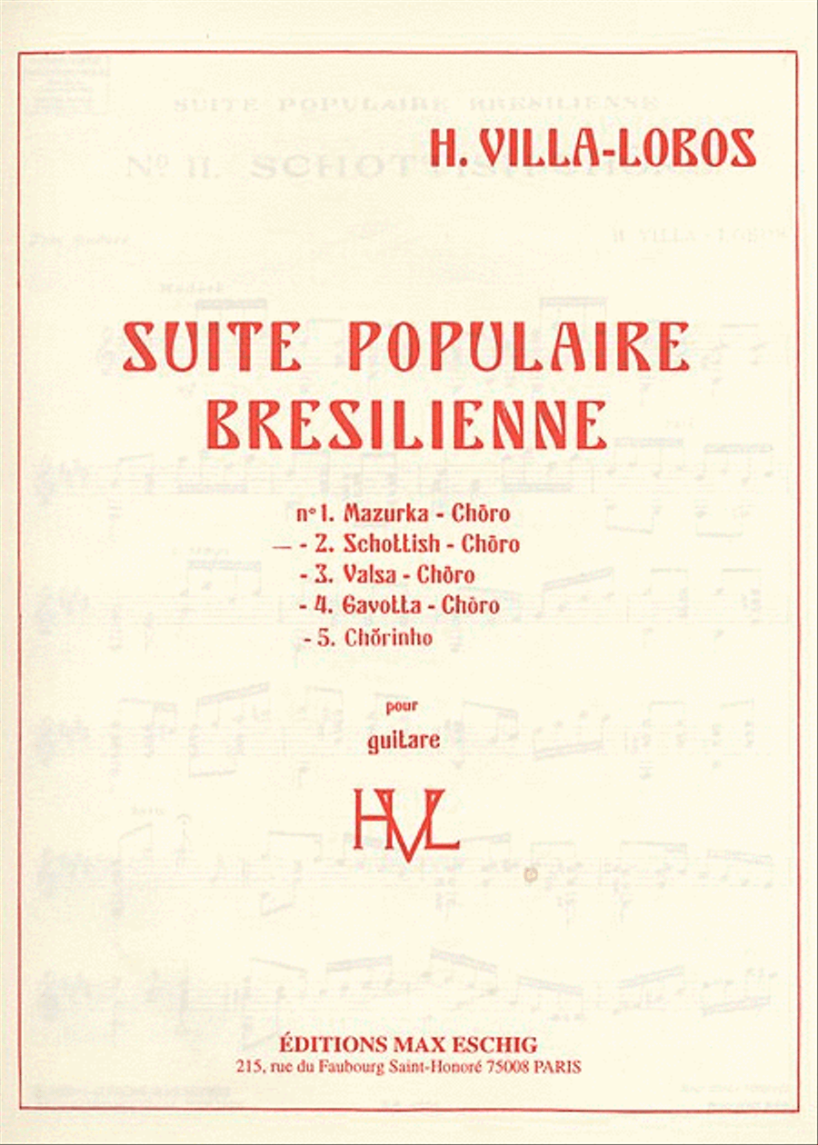 Suite Populaire Bresilienne - No. 2: Schottish-Choro Acoustic Guitar scores gallery preview page 1