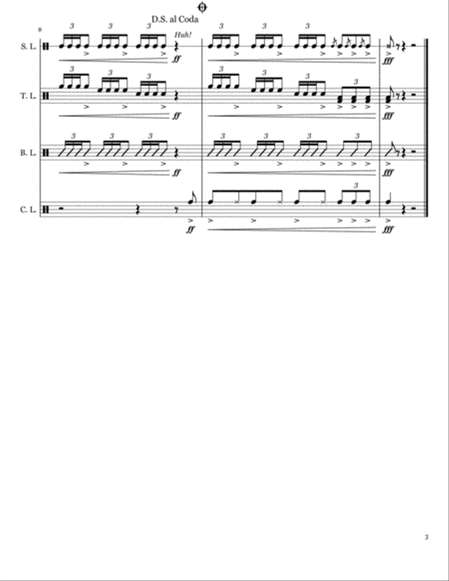 Break One Drum Set scores gallery preview page 3