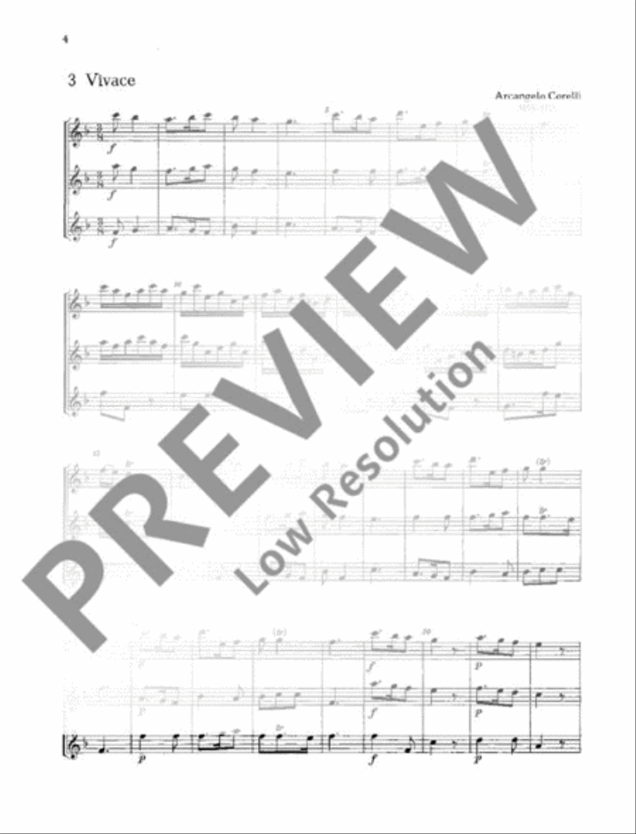 From the Baroque Era and Rococo Alto Recorder scores gallery preview page 5