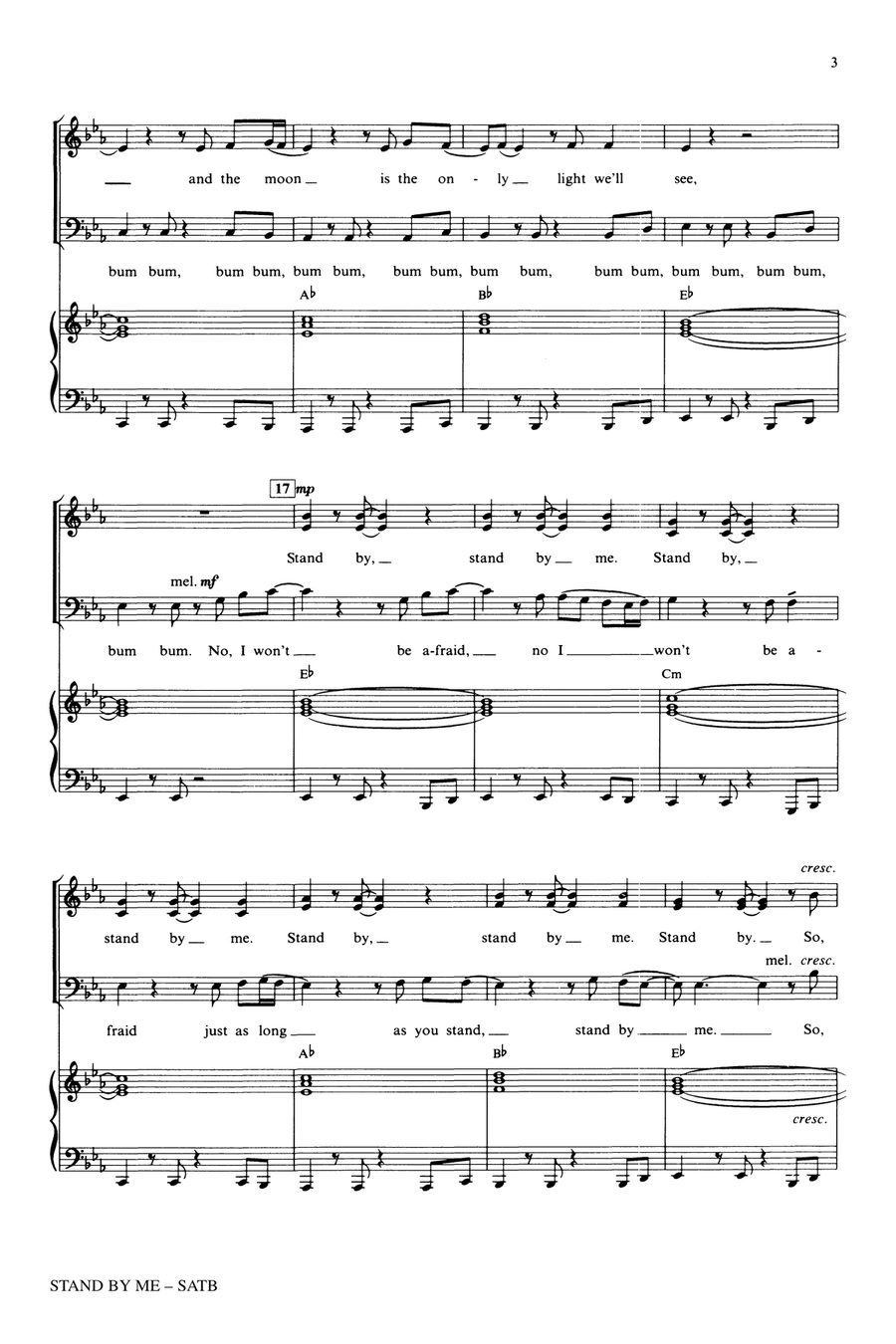 Stand By Me (arr. Roger Emerson) 4-Part scores gallery preview page 2