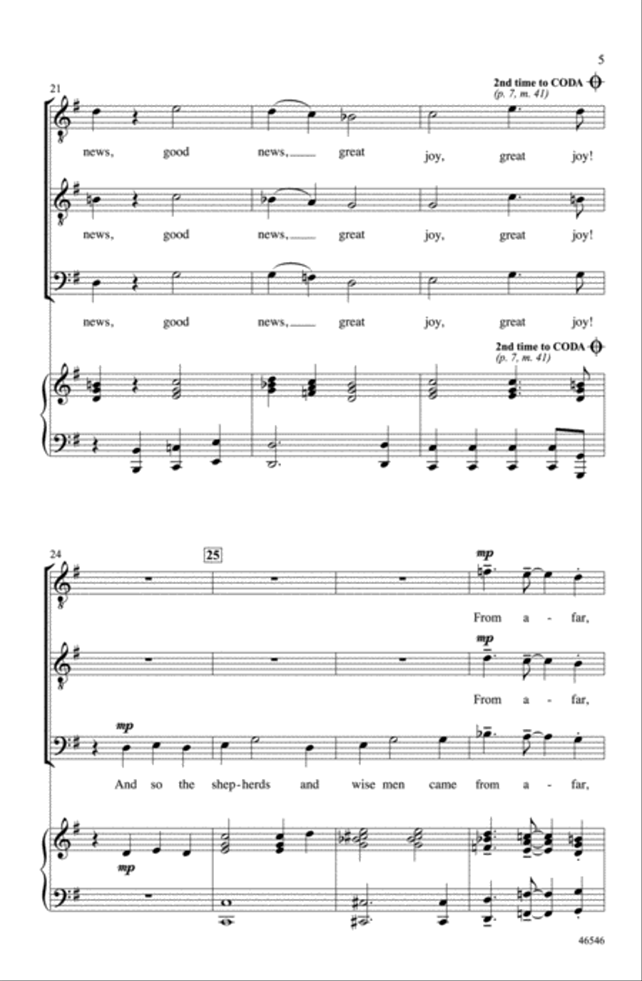 Good News, Great Joy! Choir scores gallery preview page 4