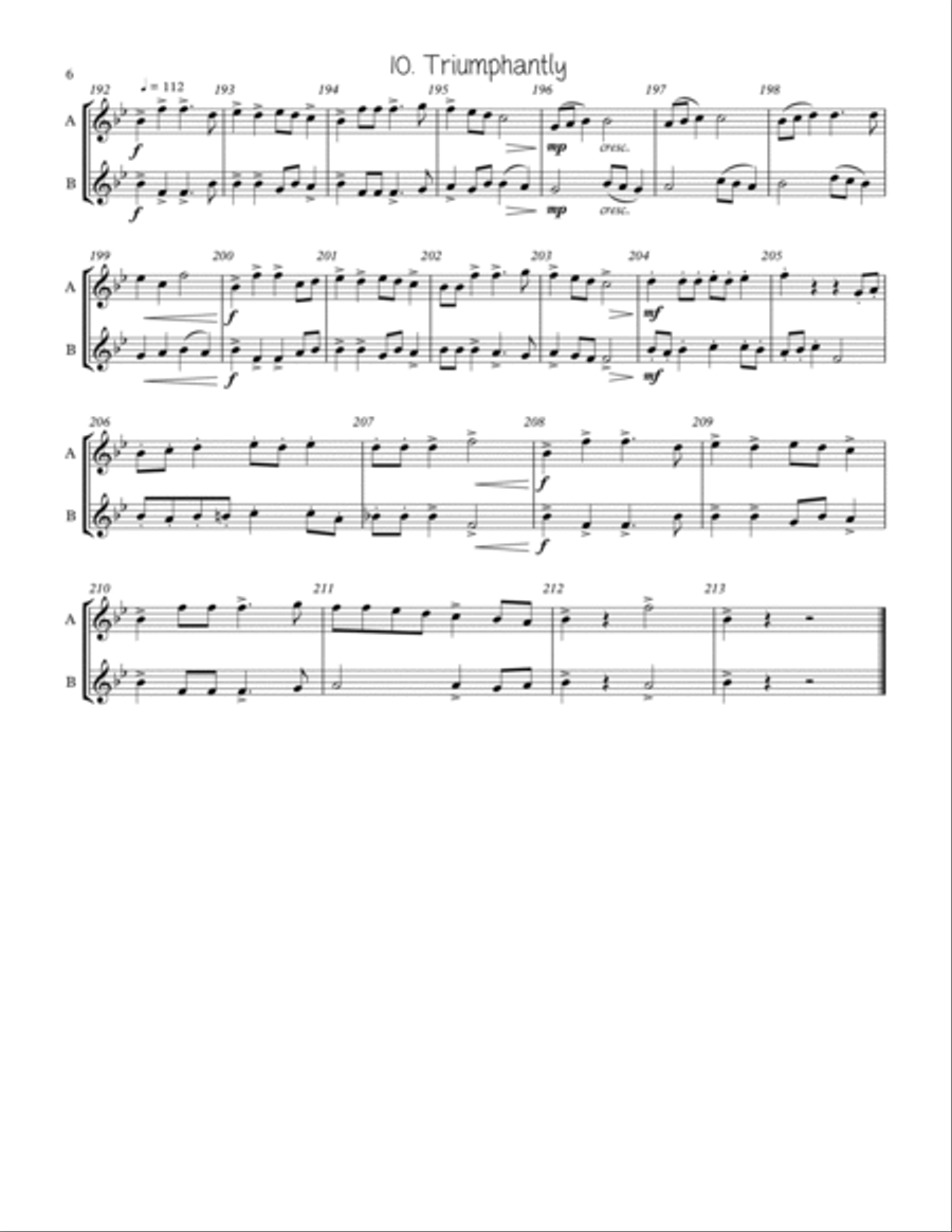 Adaptable Duets for the Young Band Musician Volume One - F Transposition Concert Band scores gallery preview page 6