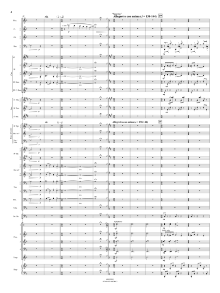 Suite from Mass (arr. Michael Sweeney) - Conductor Score (Full Score)