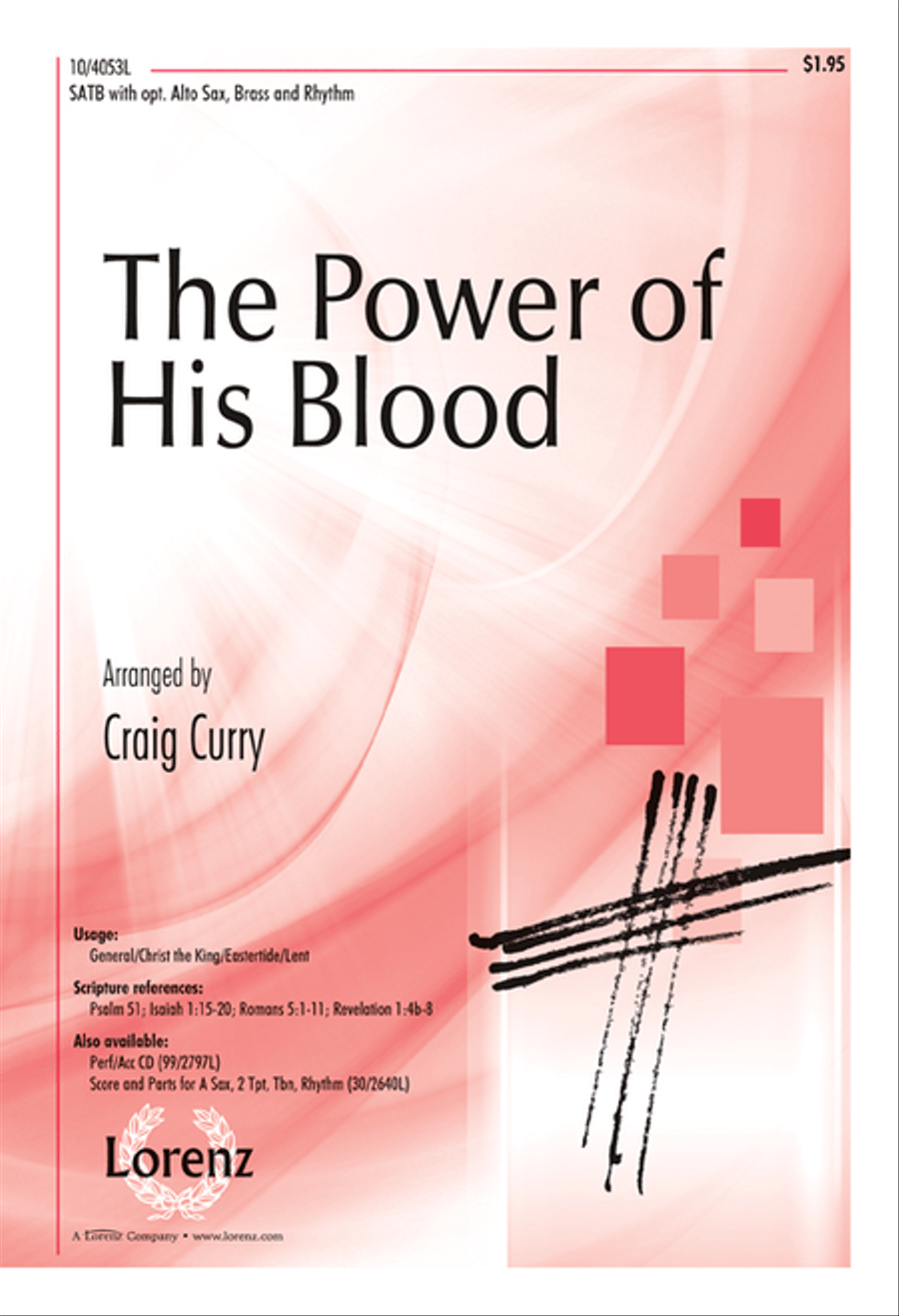 The Power of His Blood 4-Part scores gallery preview page 1