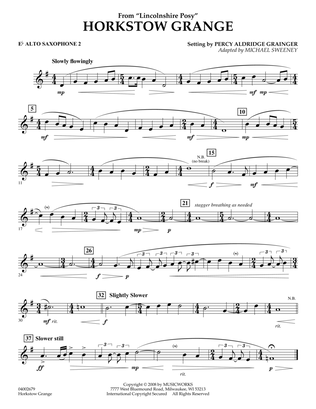 Horkstow Grange - Eb Alto Saxophone 2