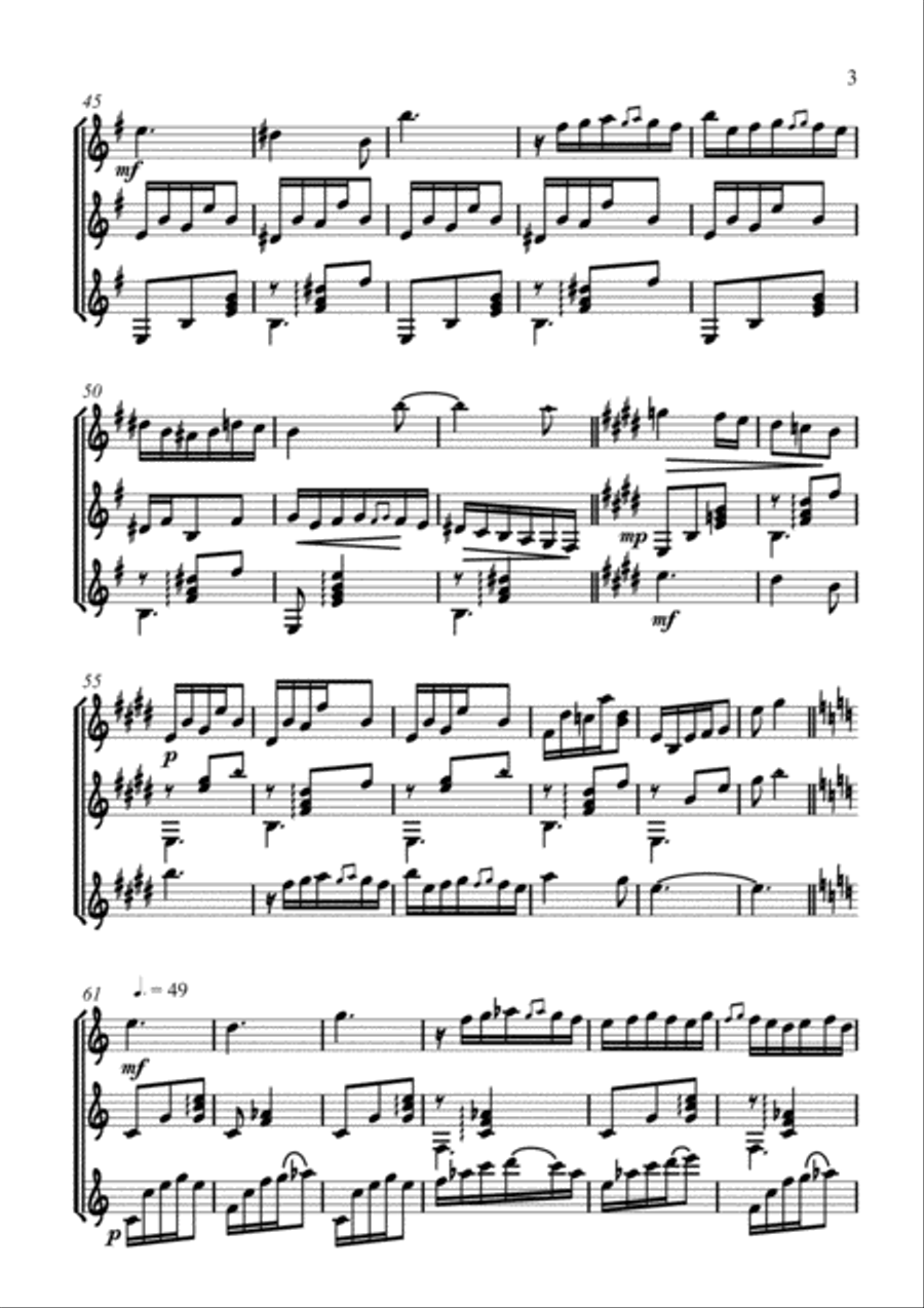Granada Guitar Trio Small Ensemble scores gallery preview page 3