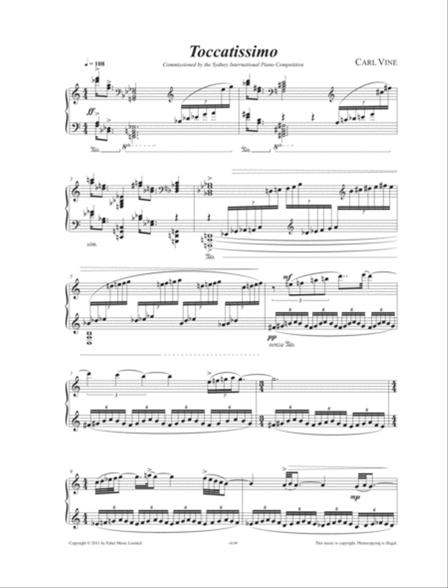 Toccatissimo Piano Solo scores gallery preview page 5