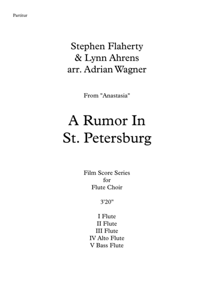 A Rumor In St. Petersburg from the Twentieth Century Fox Motion Picture ANASTASIA image number null