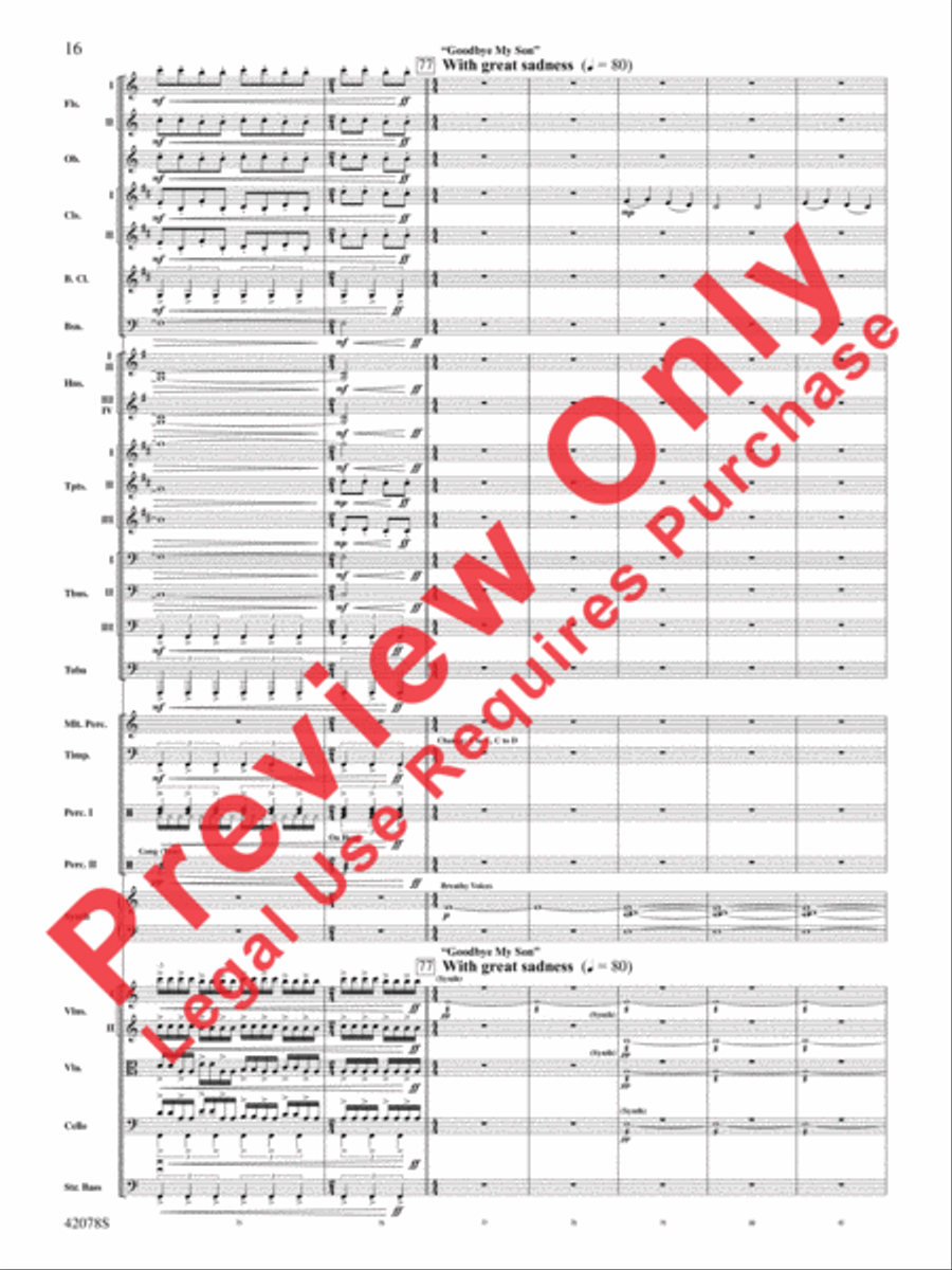 Man of Steel, Selections from Full Orchestra scores gallery preview page 17