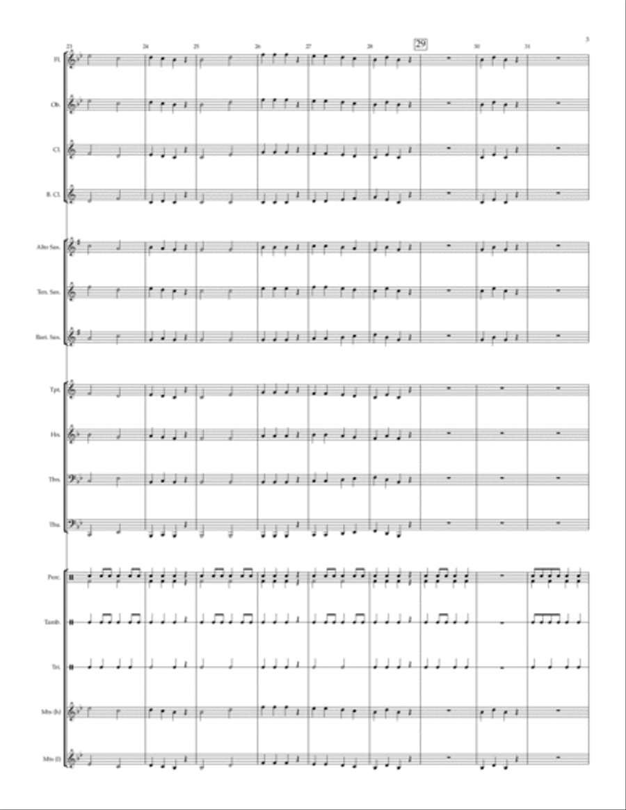 Marching Along - for beginning band Concert Band scores gallery preview page 5