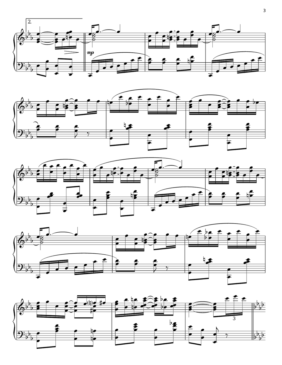 Ragtime Nightingale Ragtime Nightingale Piano Solo scores gallery preview page 3