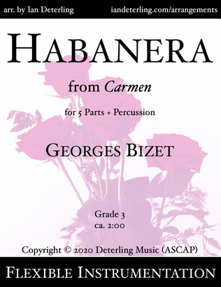 Habanera from CARMEN (Flexible Instrumentation)