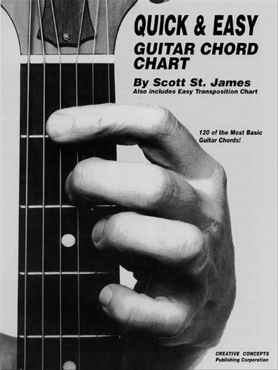 Quick and Easy Guitar Chord Chart Easy Guitar scores gallery preview page 1
