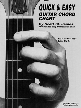 Book cover for Quick and Easy Guitar Chord Chart
