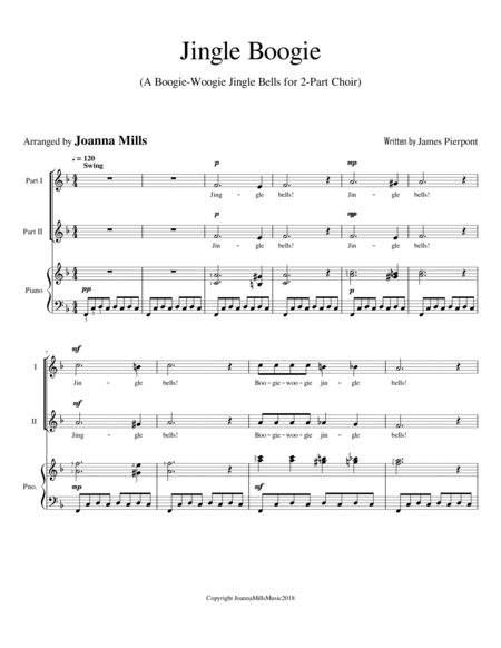 Jingle Boogie (A Boogie-Woogie Jingle Bells for 2-Part Choir) image number null