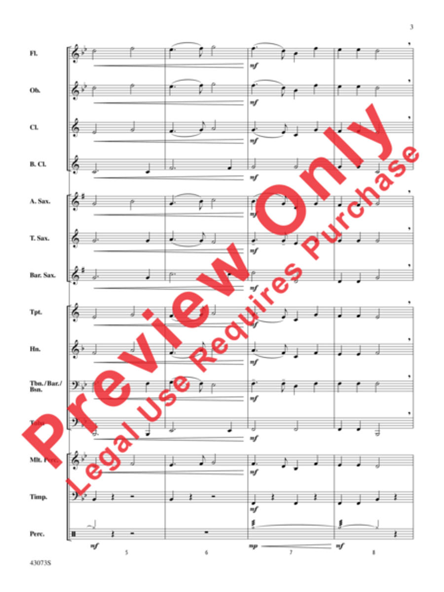 Chorale Chorale Concert Band scores gallery preview page 4