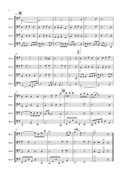 Shenandoah for Bassoon Quartet image number null