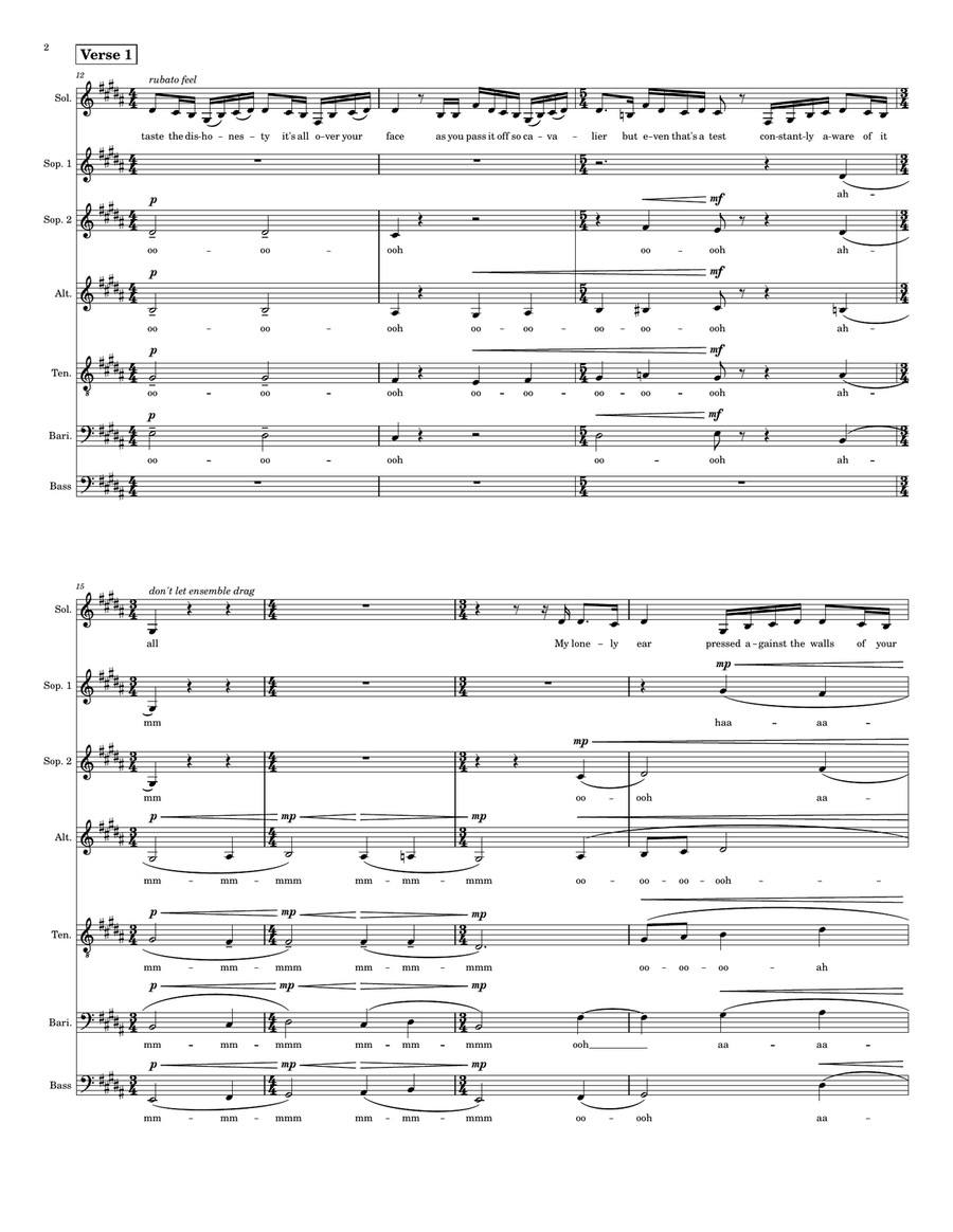Pray You Catch Me A Cappella scores gallery preview page 2