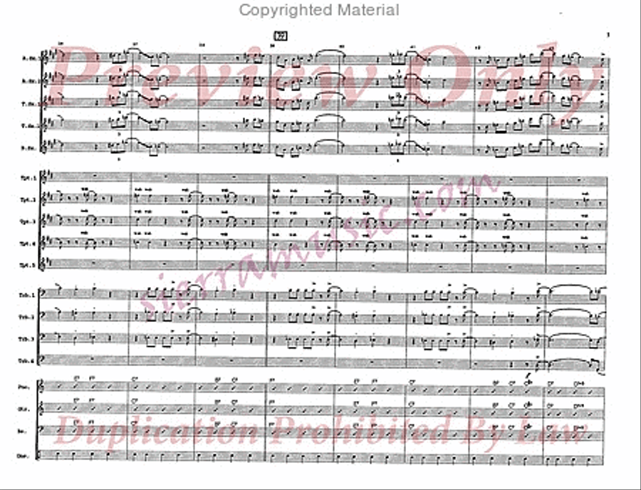 Tree Frog Big Band scores gallery preview page 6