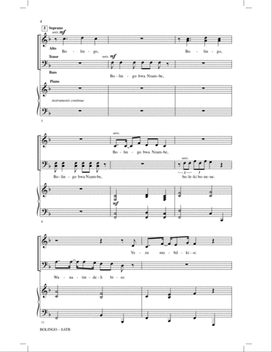 Bolingo 4-Part scores gallery preview page 2