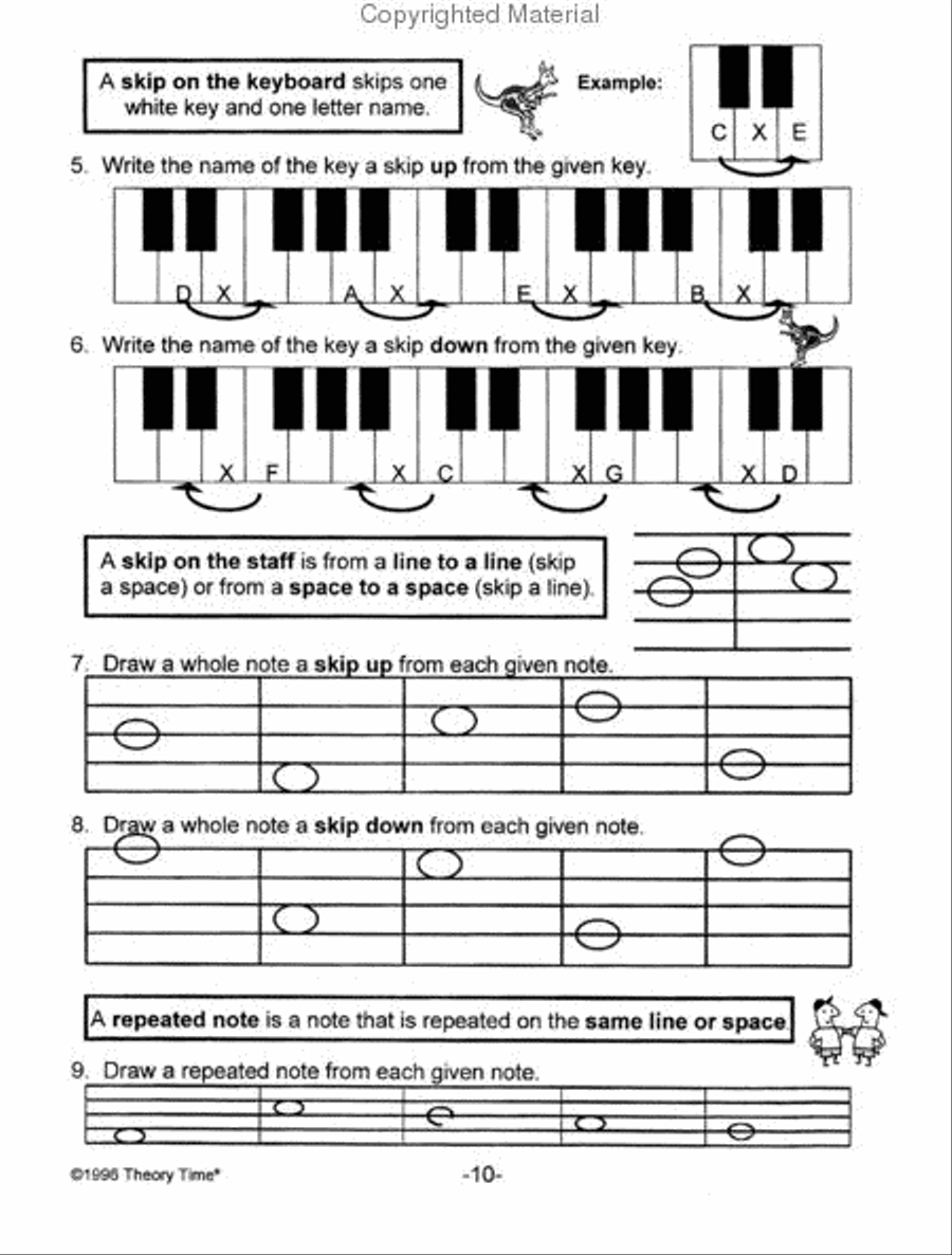 Theory Time Grade 1 Workbook Piano Method scores gallery preview page 3