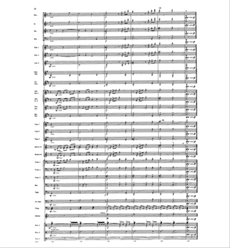 American Folk Fantasia Concert Band scores gallery preview page 29